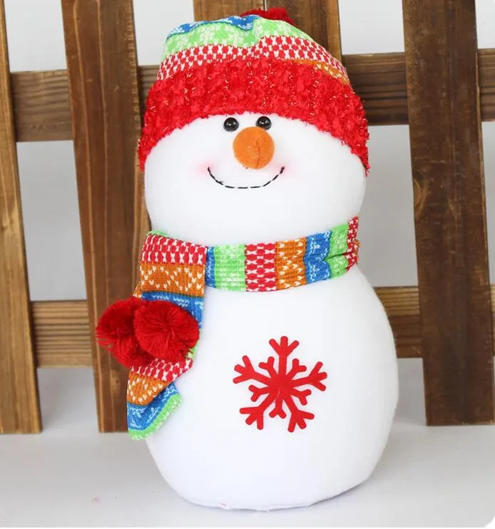 Outdoor christmas decoChritmas Small Snowman With Colorful For Chrismas Cute Christmas Scene Decorations Santa Claus Snowman Xmas 001P