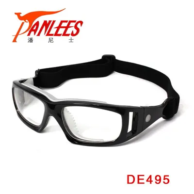 Whole-Panlees Prescription Sports Goggles Prescription Football Glasses Handball Sports Eyewear with elastic band Shippin214e