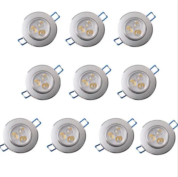 Infälld LED Downlight 9W Dimble Taklampan AC85-265V Vit Warm White LED-lampan Aluminium Syskfläck bekvämlighetslampa LED L2914