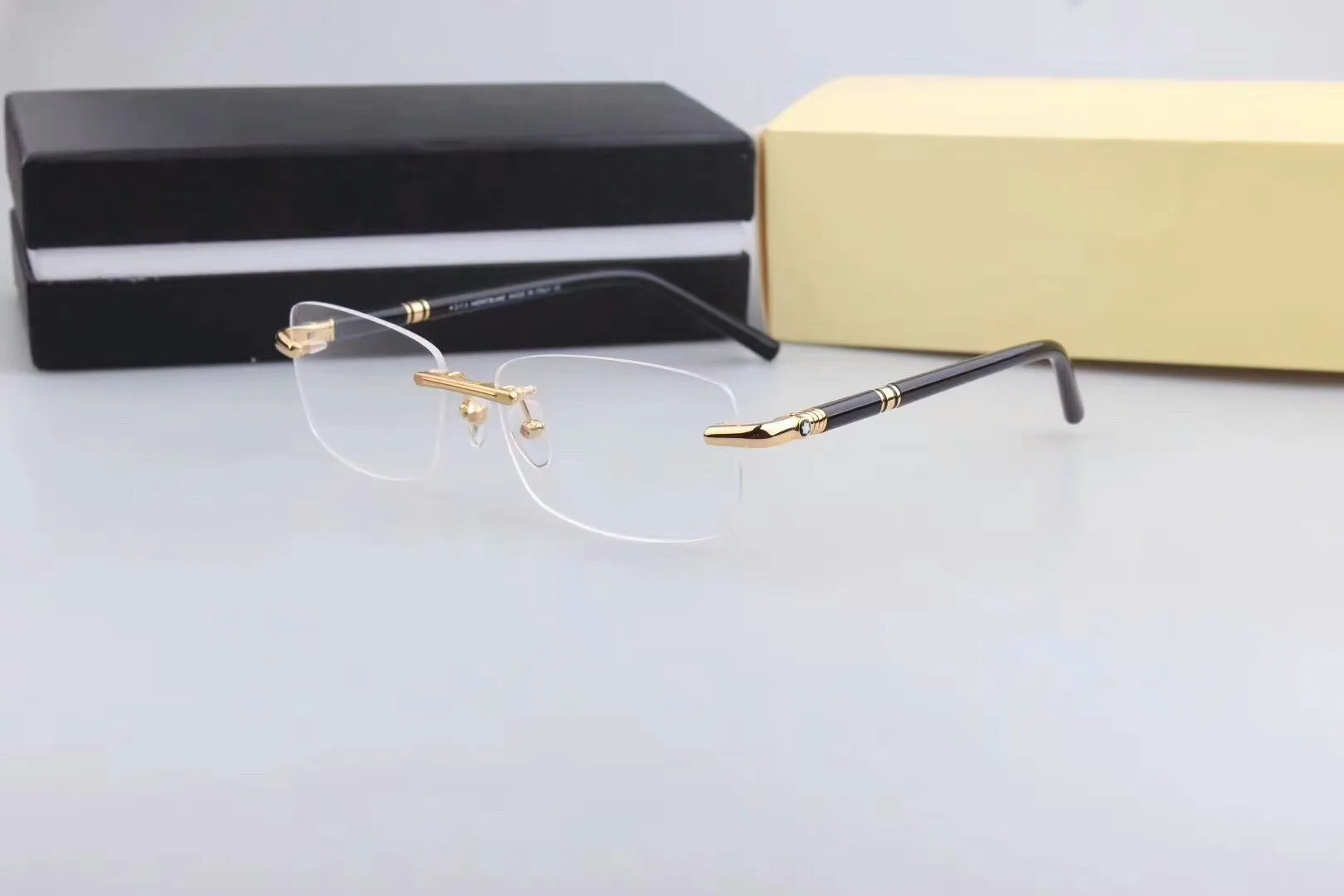 Cadre optique lunettes pour hommes et femmes rétro 476 Style Anti-lumière bleue plaque de lentille carré plein cadre avec box234p
