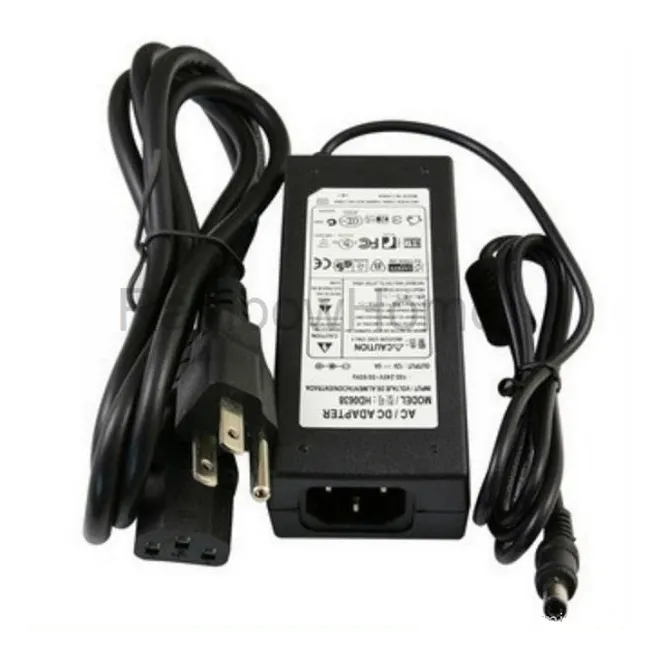 AC Power Supply Adapter DC 24V 3A 5A 6A 120W Transformer for LED Light Strip Monitor Printer + Power Cable Cord