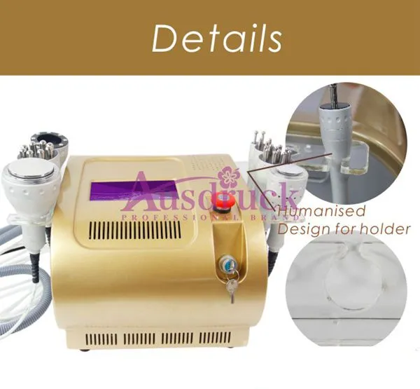 7in1 LED 40k Cavitation radiofréquence Vaccum RF Laser de liposuccion ultrasonique amincissant la machine à micro-courant BIO