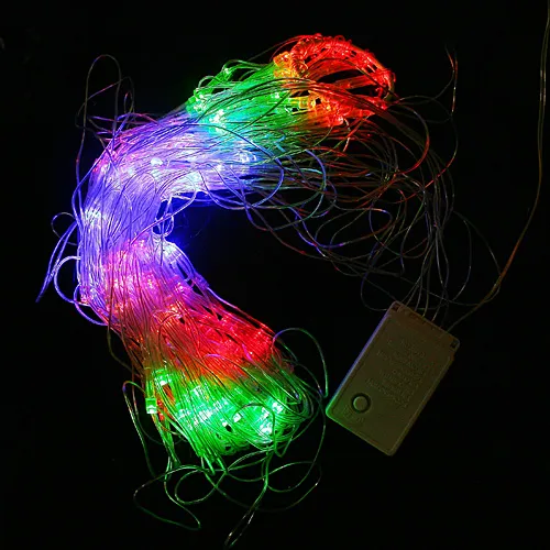 110V/220V Colorful RGB Holiday Lighting LED Spider Net Light with 120Leds Christmas Light Party Wedding