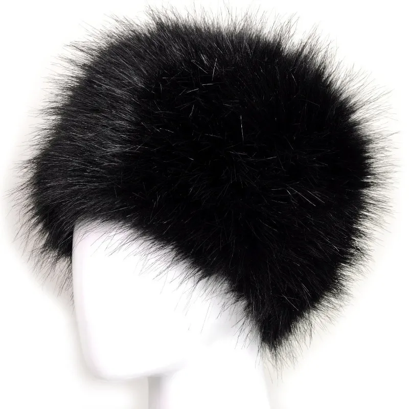 Wolne nowe kobiety Faux Fox Fur Rosyjski Kosadek Winter Hat Warm HAT HATS Wysoka jakość253c