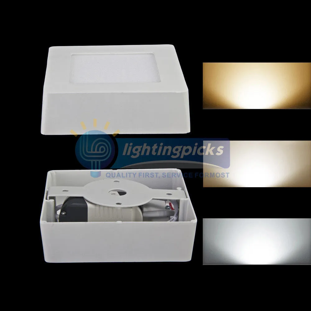 薄暗い9W 15W 15W 21WラウンドスクエアLEDパネルライトライトライトマウントLEDダウンライト照明LED天井スポットライト110-240V DR246R