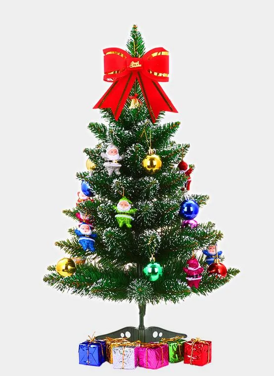 artificial christmas trees 60cm/23.6 inch christmas tree table with 6 packages decoration for home and office decoration CT001