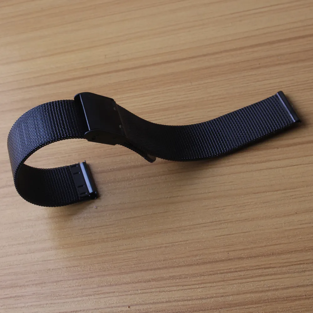 Milanese loop 18mm 20mm 22mm 24mm pulseiras de relógio cinta azul escuro preto ultra-fino malha de aço inoxidável pulseiras pulseiras for265h