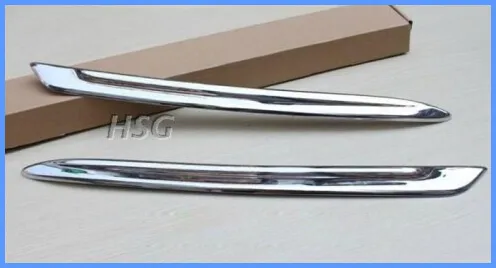 High quality ABS chrome front fog lamp decorative cover+front lamp decorative bar trim For HONDA Accord 2011-2013