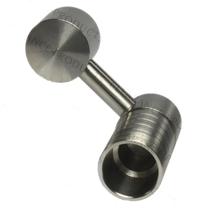 Domeless Titanium Nail Fits to Both 14mm & 18mm GR2 Titanium Nail Female Joint for Water Pipe Glass Bong Smoking