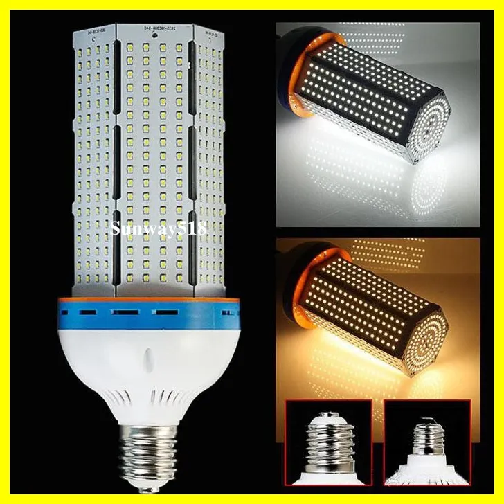 SMD2835 LED E27 Corn Light Bulb Lamp Energy Save Wide Voltage 85-265V Support Power 20W 30W 40W 60W 80W 100W 120W
