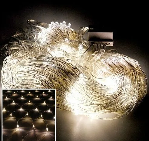 680LEDS 6M 4M Arbre Maille Plafond Maison Mur Fée Chaîne Net Lumière Twinkle Lampe Guirlande Pour Festival De Noël Décoration De Vacances242f