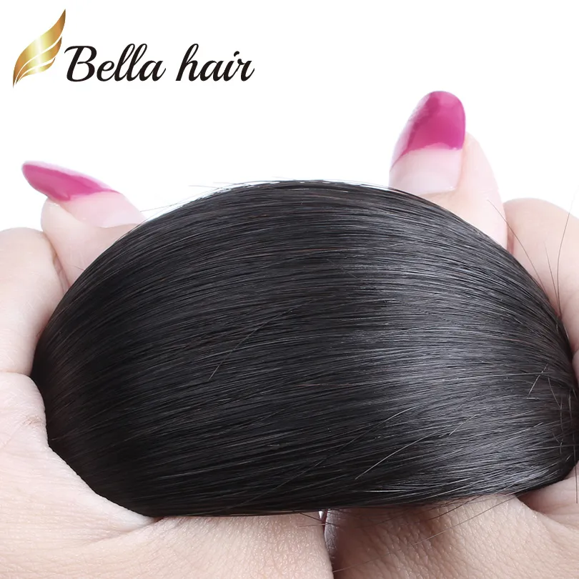 natural color 9a 100 unprocessed peruvian hair extensions full head straight human hair extension 