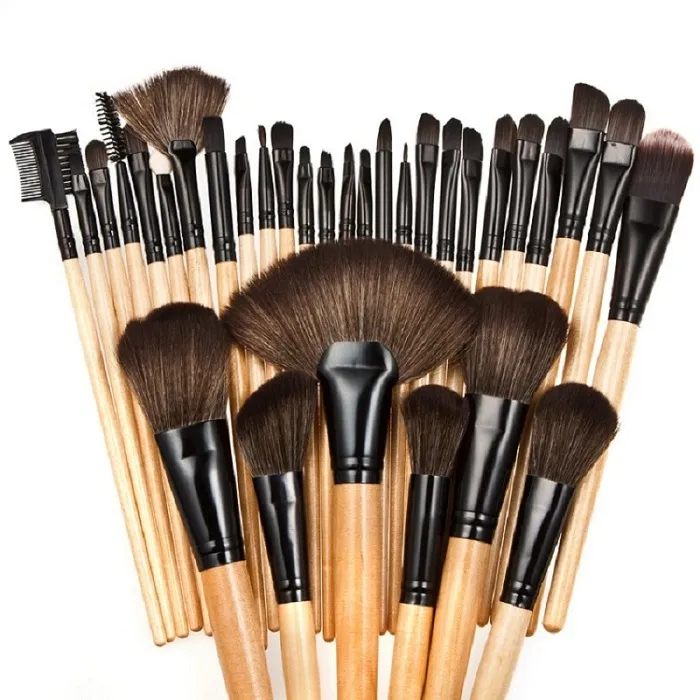 Mini Pro Makeup Brushes Set Foundation Blending Powder Eyeshadow Contour Concealer Blush brush eye face lip wooden