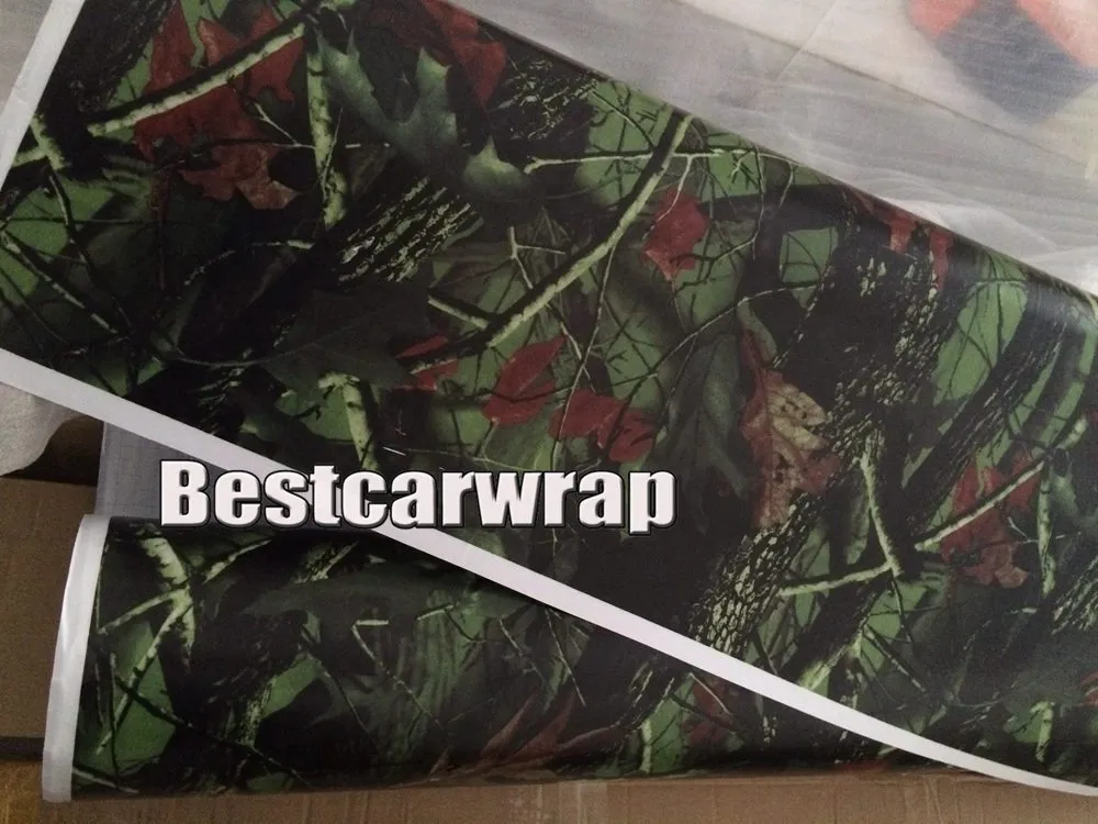 Realtree Ambush military Camo Vinyl Wrap For Car Wrap Styling With Air Release Mossy oak Tree Leaf Camouflage Sticker size 1.52 x 30m/Roll