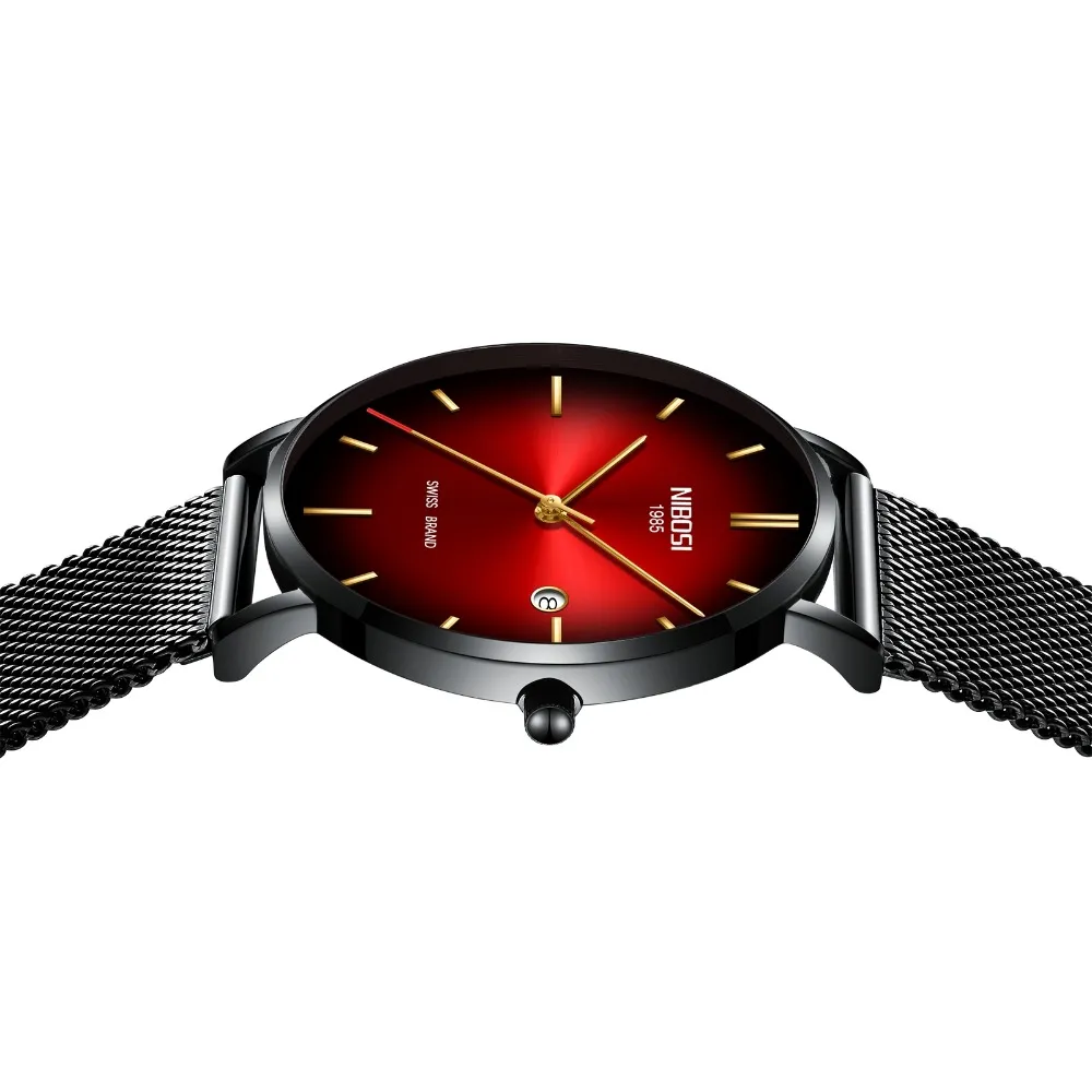 ニボシ時計の男性クロノグラフの腕時計防水日付クリエイティブラグジュアリーブランドスイスレロジオマスキオマスチリーノスジュネーブクォーツクロック273o