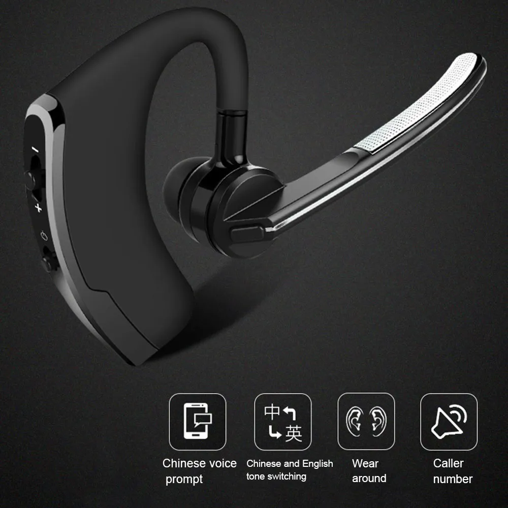 Novo fone de ouvido Bluetooth sem fio v8 com fones de ouvido handsfree estéreo HD MIC Fones de ouvido Bluetooth para Samsung iPhone Xiaomi