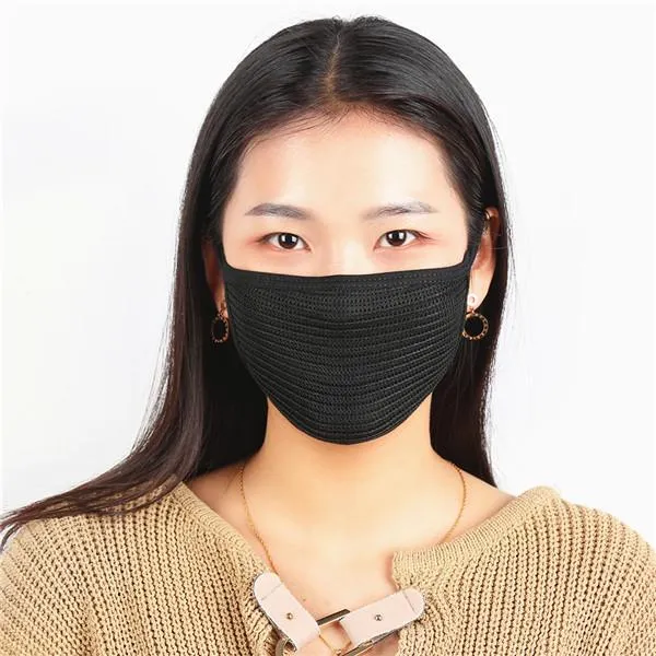 Gesichtsmundabdeckung PM25 Maske Respirator Staubdicht antibakteriell waschbar wiederverwendbares Eis Seiden -Baumwollmasken Werkzeuge auf stock6402858