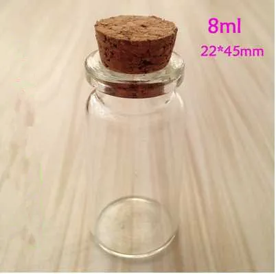 mini bouteille en verre avec bouchon en liège 3 ml 5 ml 7 ml 8 ml 10 ml 15 ml 20 ml pots en verre dans le monde entier242V