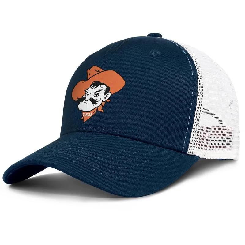 Oklahoma State Cowboys logo de football hommes et femmes réglable camionneur meshcap ajusté mode baseball personnalisé baseballh6545805