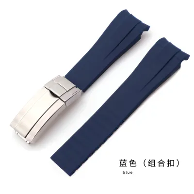 Bracelet de montre en Silicone 20mm pour SOLEX GMT Submariner Oysterflex bracelet en caoutchouc 251W276m