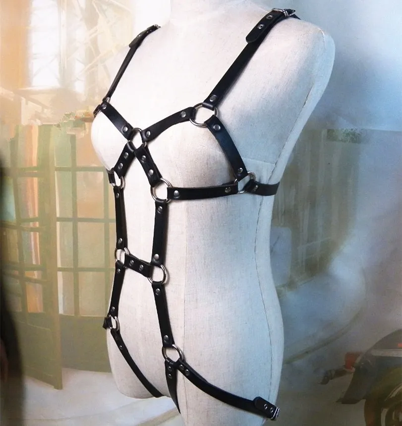 BDSM Bondage corda de couro brinquedos para mulheres roupas de jogo adulto sutiã e suspensórios de pernas cinta cinturão de cinto sexy acessórios T2006367989