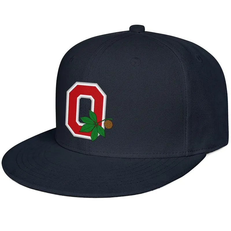 Logo della squadra principale degli Ohio State Buckeyes Berretto da baseball unisex a tesa piatta Stili Team Trucker Hats Sport football nero Stampa in marmo3316340