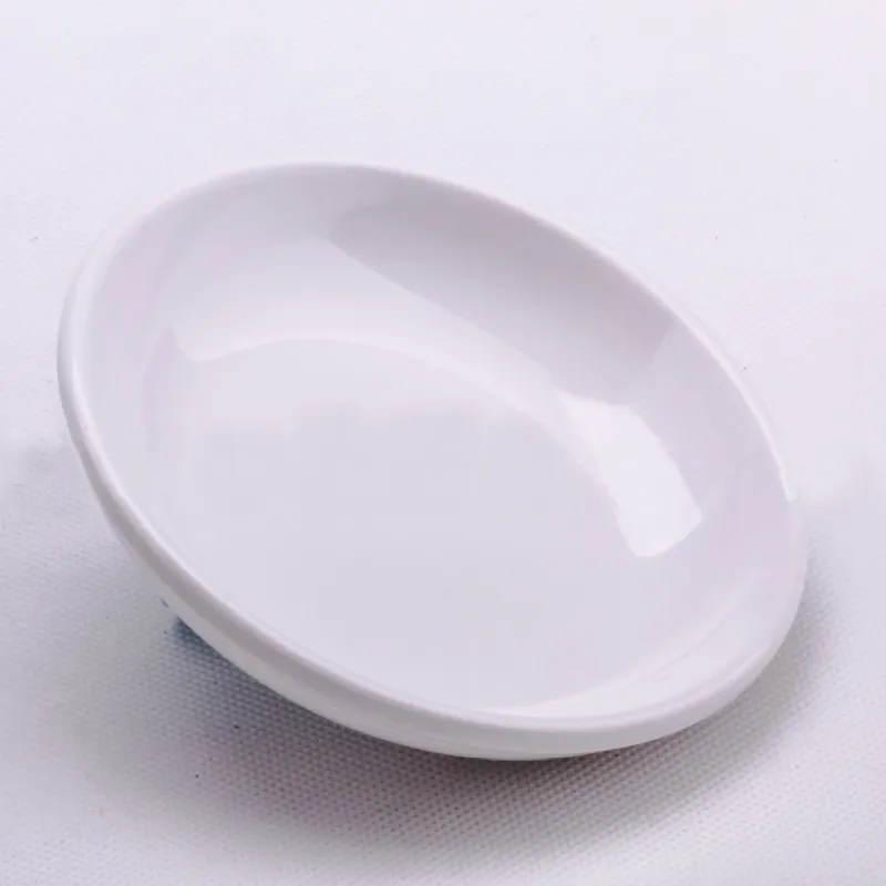 Seasoning Dish Imitation Porcelain Sauce Dish Water Drop Shaped Taste Bowl Soy Sauce Dish High-Grade A5 Melamine Tableware254h
