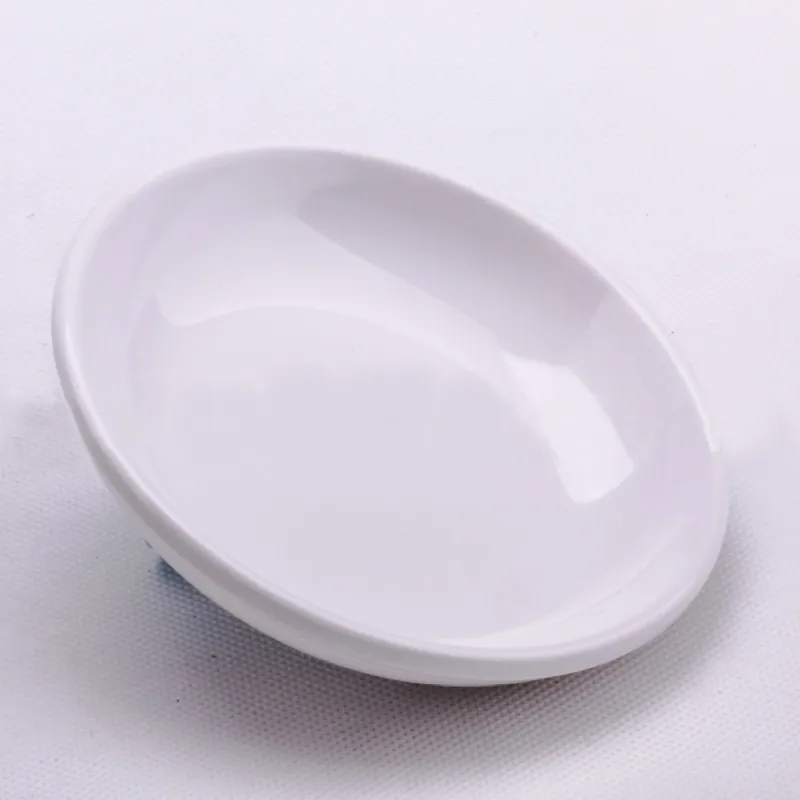 Seasoning Dish Imitation Porcelain Sauce Dish Water Drop Shaped Taste Bowl Soy Sauce Dish High-Grade A5 Melamine Tableware235r