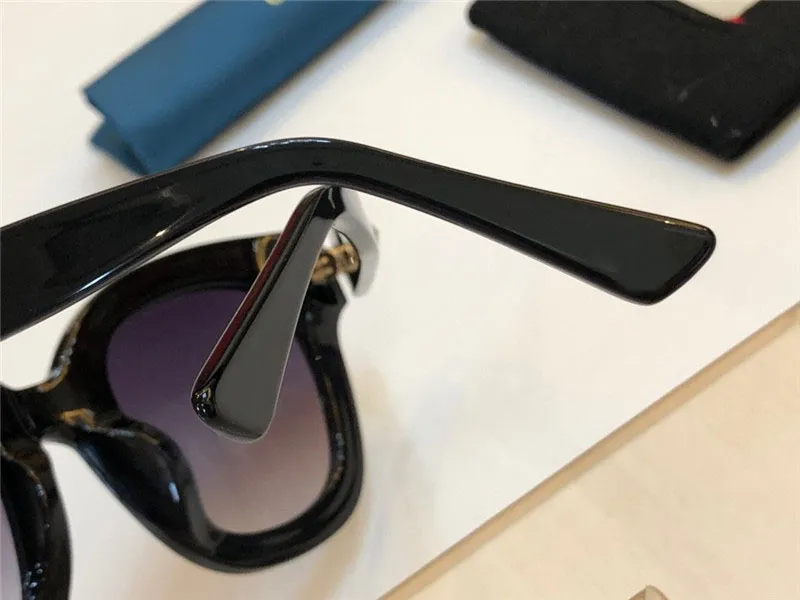 NY SELL Fashion Designer Solglasögon 0208 Cat Eye Frame har brädmaterial Populär enkel stil Toppkvalitet UV400 -skydd 3356