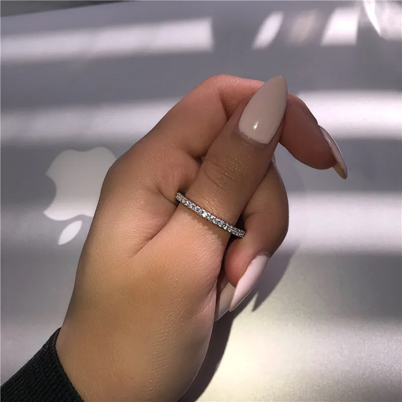 Choucong Lovers Promise Ring Set Poire coupée 5A Zircon Pierre 925 Sterling Silver Bagues de fiançailles pour femmes Jewelry2689