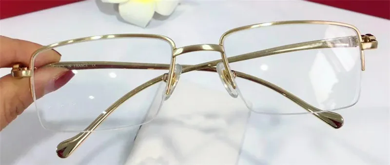 toute nouvelle monture de mode design lunettes optiques 5634296 rétro métal demi-monture lentille transparente animal vintage classique clair eye244l