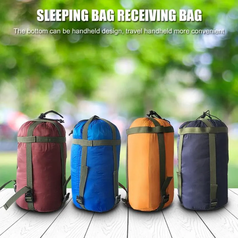 Camping Schlafsack Kompression Zeug Sack Freizeit Hängematte Lagerung Packs Taschen Tragbare Reise Camping Lagerung Bag276E