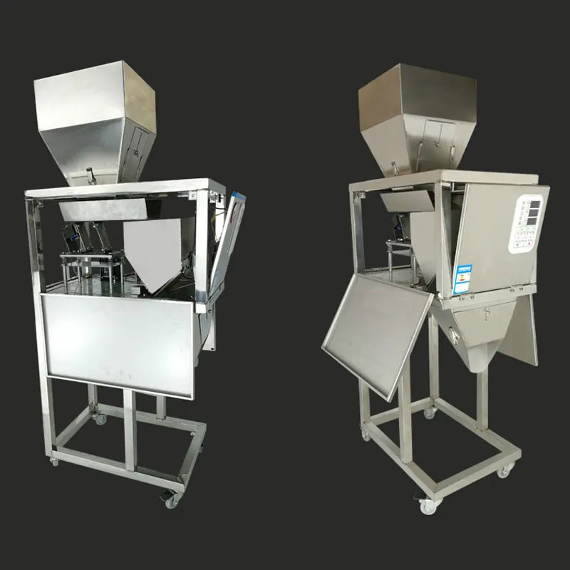 50-5000g Automatische Wiege- und Verpackungsmaschine für Kaffeebohnen, Blumentee-Schraube, Katzenfutter-Abfüllmaschine2674
