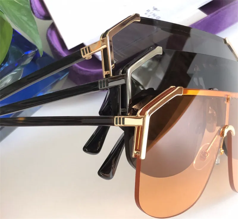 Nya modedesign solglasögonglasögon 0291 ramlösa prydnadsglasögon UV400 -skyddslins av högsta kvalitet enkla utomhusglasar294c