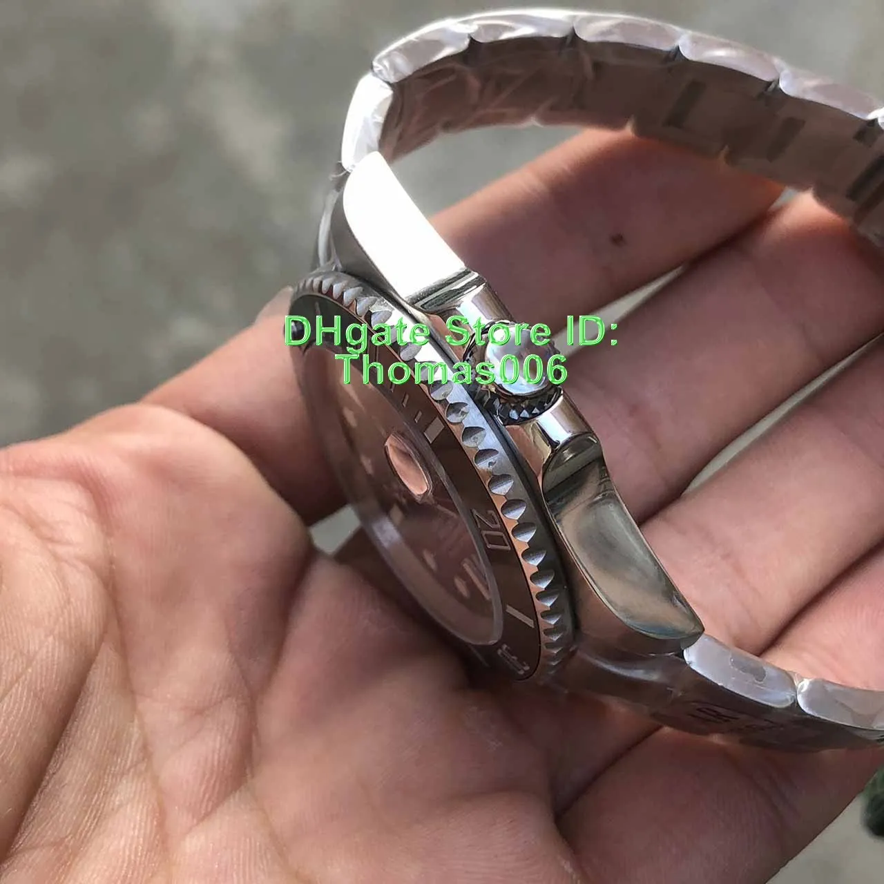AR New Quality Watches 116610 2813 자동 녹색 다이얼 세라믹 베젤 남성 시계 316L 스테인리스 스틸 시계 242x