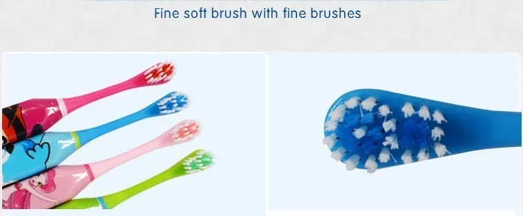 4 pièces motif de dessin animé en gros enfants étanche brosse à dents à poils souples professionnel hygiène buccale soins des dents pas cher livraison gratuite