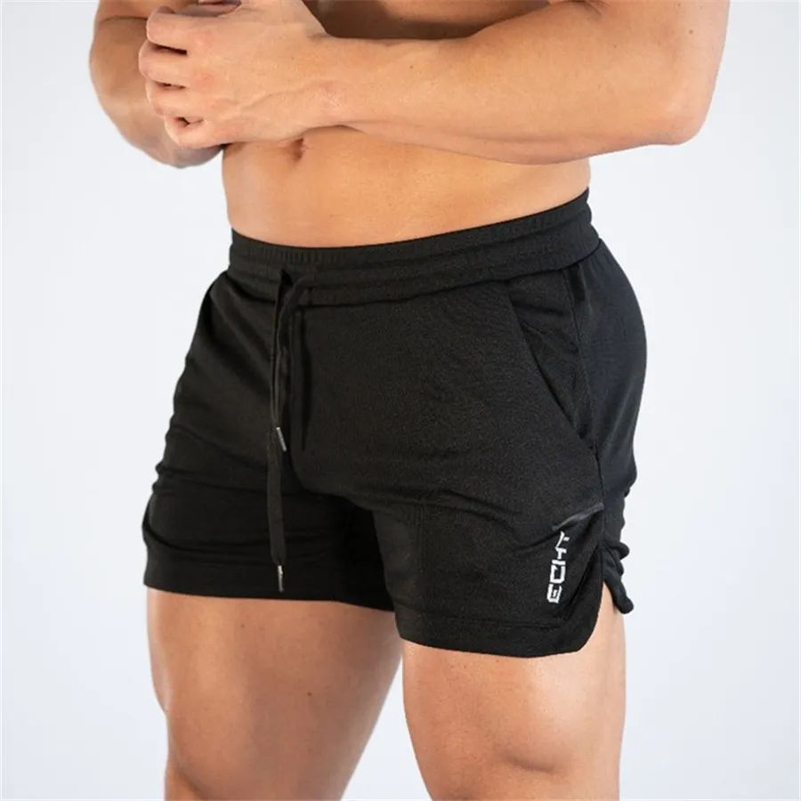 Janeiro Janeiro Homens Fitness Bodybuilding Shorts Homem Verão Ginásios Ginásios Treino Masculino Respirável Malha Rápida Sportswear Basculador Praia Calças curtas