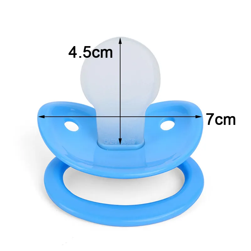 Custom Big Size Silicone Adult Pacifier Solid Color Baby Pacifier Classic High Quality Nipple For Kids2968631