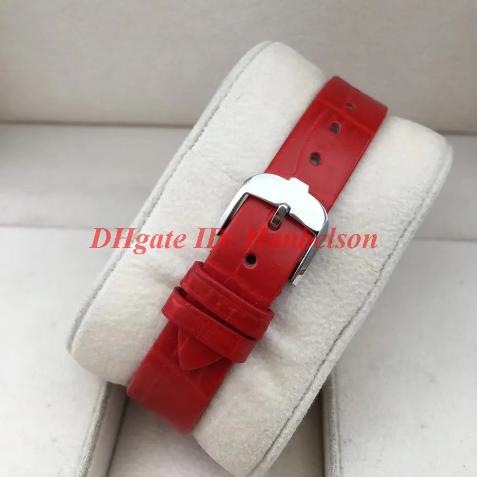 NEW watches 3352420 diamond Rectangular lady watches REVERSO High quality case flip function Leather strap quartz Wristwatch243R