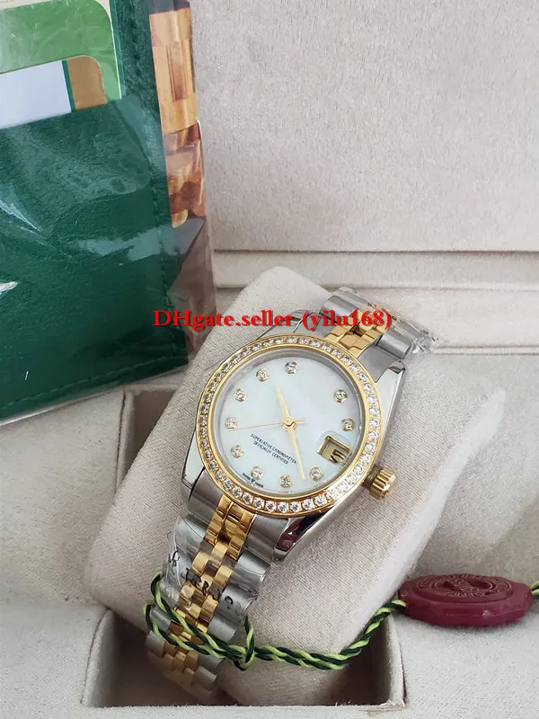 Luxo vendendo relógio feminino luxo 26 mm 31mmLadies DATA APENAS 178383 moldura de diamante branco pérola mãe com diamantes clássico 287M
