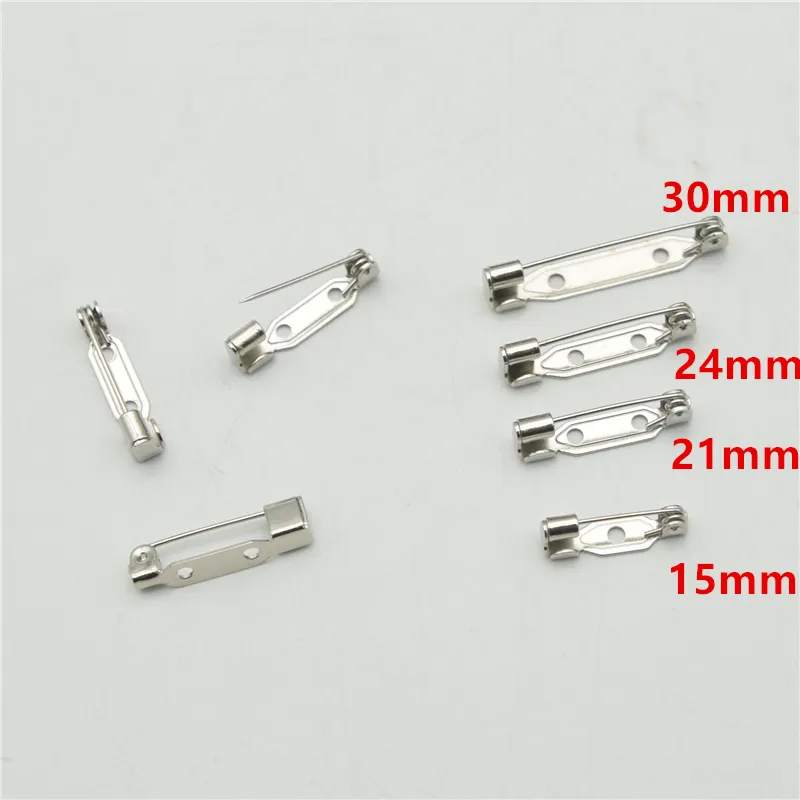 2 4cm High Quality Safety pins Brooch Base Back Bar Badge Holder Brooch Pins DIY Jewelry Finding255q