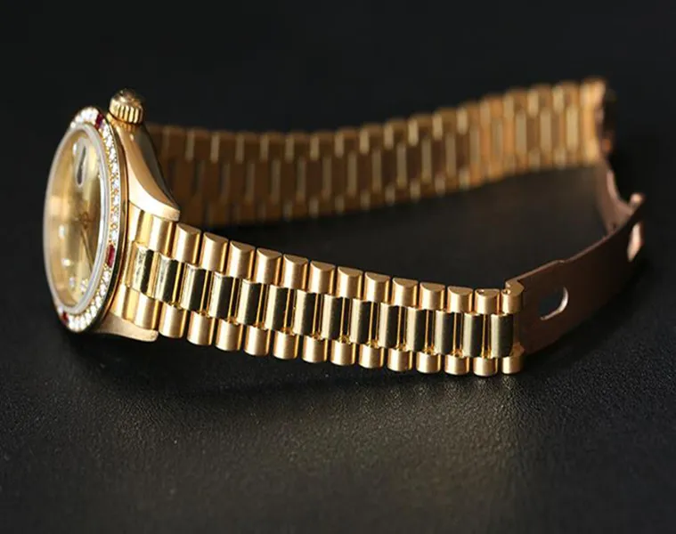 Montre mécanique automatique pour femmes, cristal saphir, or 69178, diamant, fille, 26mm, 249K, nouvelle collection