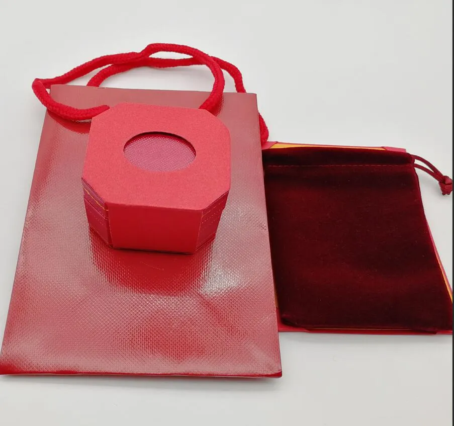 Nieuw modemerk rode kleur armband ringen ketting box pakket set originele handtas en velet tas sieraden geschenkdoos253v