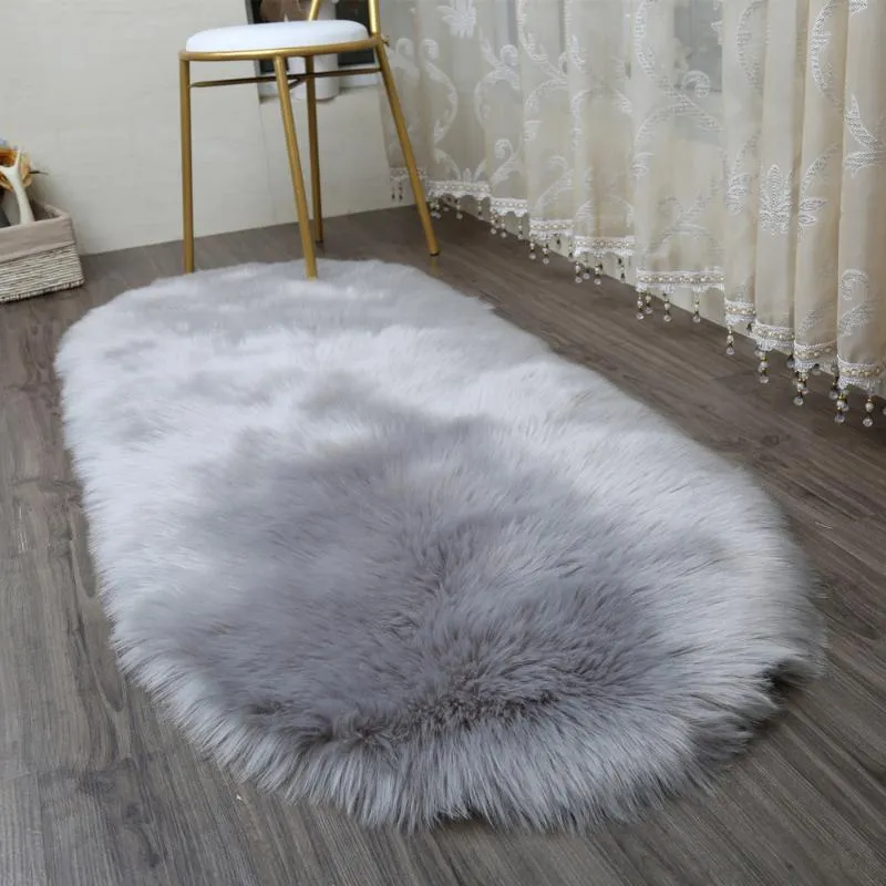 Miękkie dywaniki dywanowe do domu do domu w salonie sypialnia ciepłe dywany podłogowe podkładka skóra futro maty futro Faux246x