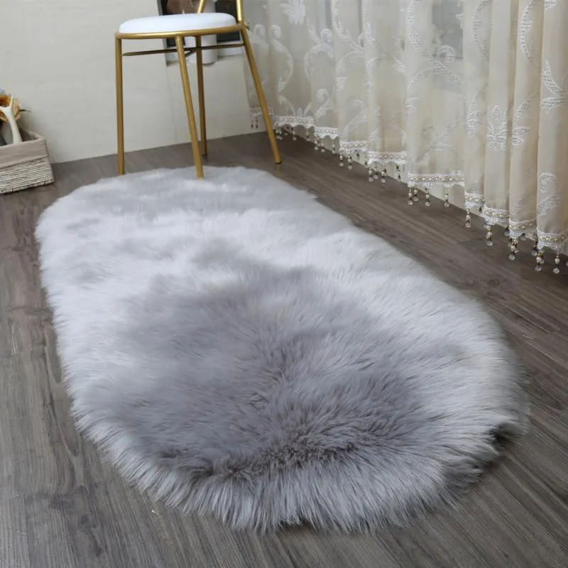 Soft Sheepskin Carpet Rugs For Home Living Room Bedroom Warm Carpets Floor Mat Pad Skin Fur Mats Faux285b