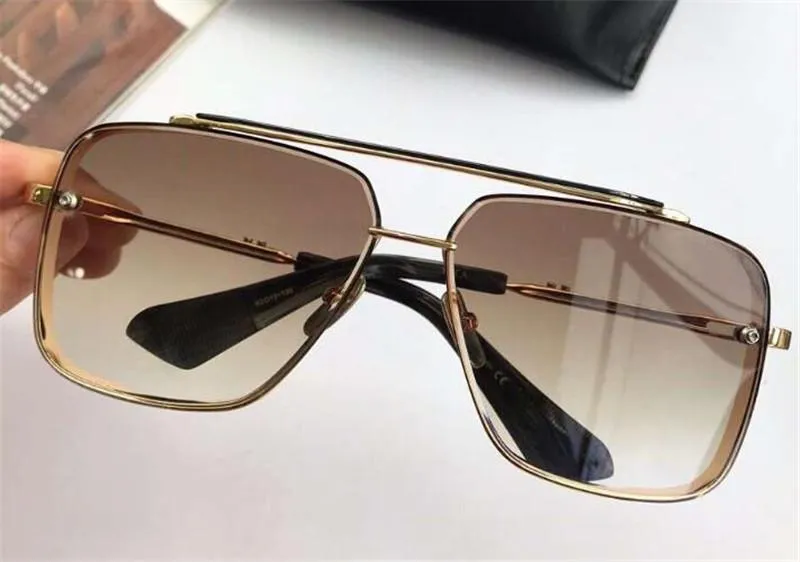 新しい最高品質6メンズサングラス男性サングラス女性サングラスファッションスタイルは目を保護しますgafas de sol lunettes de soleil wi307p