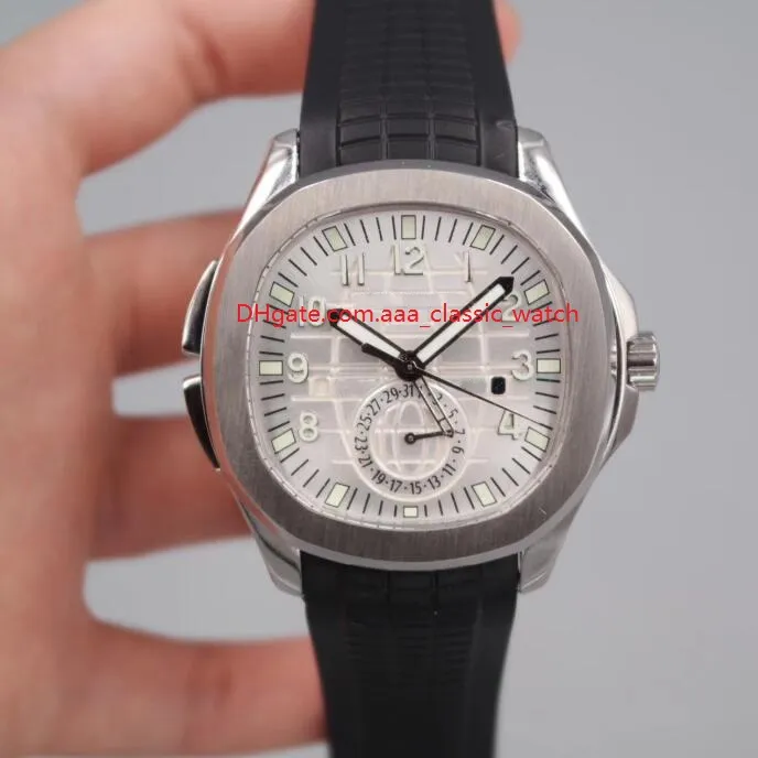 Wysokiej jakości zegarek 42 mm Aquanaut 5164 5164R-001 Stal nierdzewna Azja Przezroczysta mechaniczna automatyczna męska zegarek WAT248F