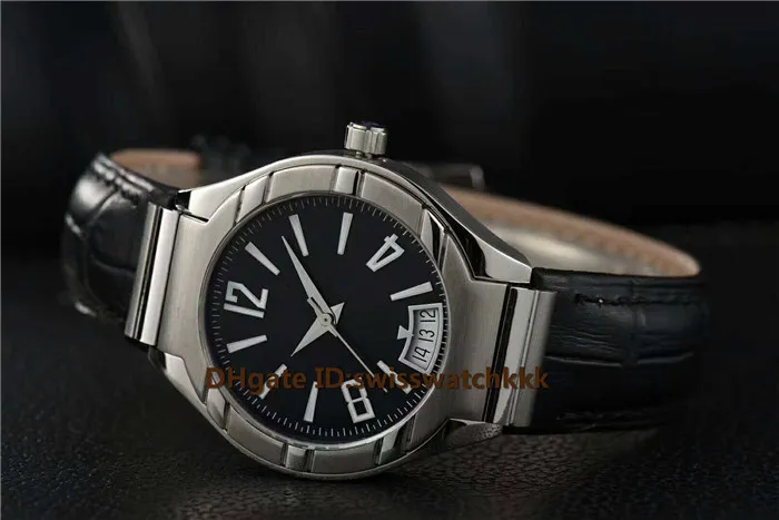 2019 Top Wristwatches Swiss 9015 Automatic Sapphire Crystal CNC carving Case Italy calfskin strap Diamond Bezel Date Display Mens 237H