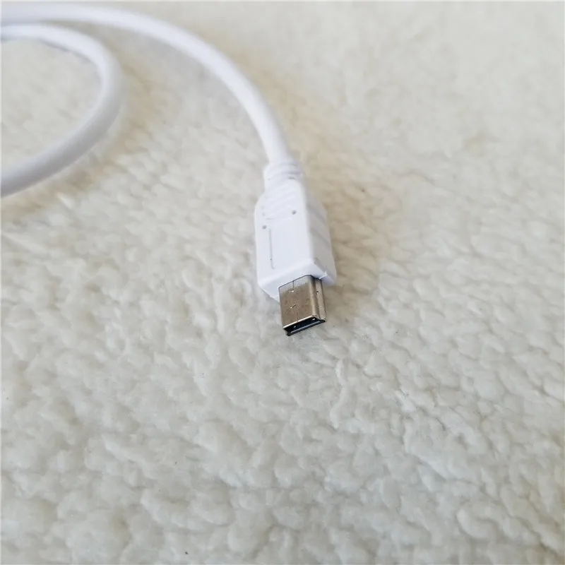 Mini USB до 3,5 мм Aux Stereo Audio Data Extension Cable Mini B Мужчина до Aux мужской проволоки белый