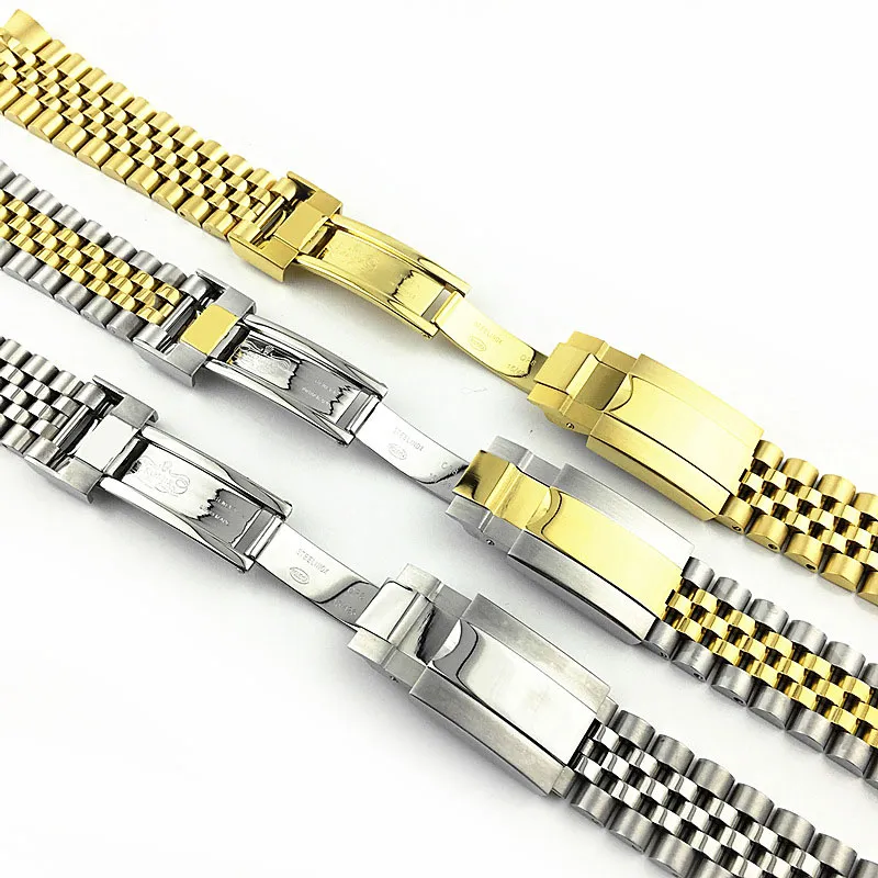 20mm Intermediate Polishig Solid Stainless Steel Watch Band Strap Curved End Bracelet for Submariner GMT Greenwich353i